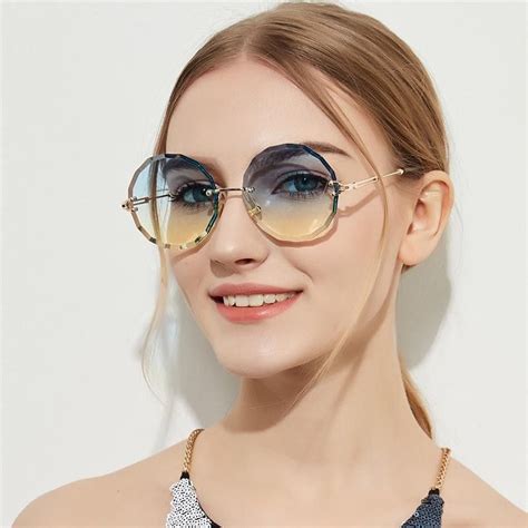 clear round sunglasses womens